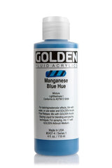 Golden Fluid Acrylic Paint Manganese Blue Hue 118ml