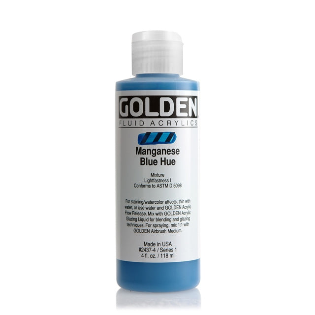Golden Fluid Acrylic Paint Manganese Blue Hue