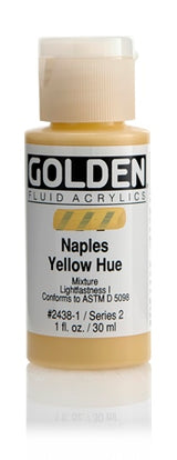 Golden Fluid Acrylic Paint Naples Yellow Hue 30ml