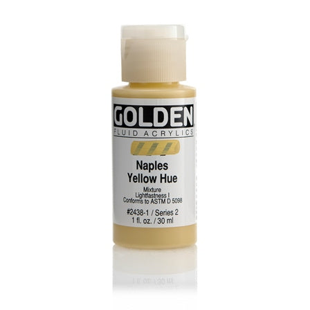 Golden Fluid Acrylic Paint Naples Yellow Hue