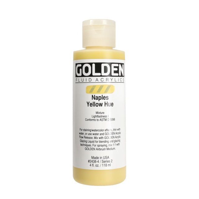 Golden Fluid Acrylic Paint Naples Yellow Hue