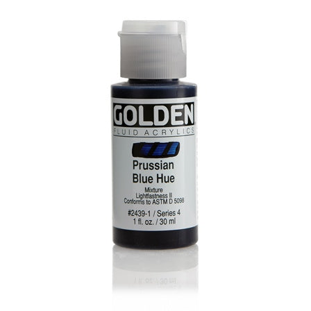 Golden Fluid Acrylic Paint Prussian Blue Hue