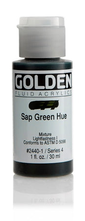 Golden Fluid Acrylic Paint Sap Green Hue 30ml