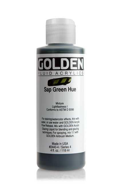 Golden Fluid Acrylic Paint Sap Green Hue 118ml