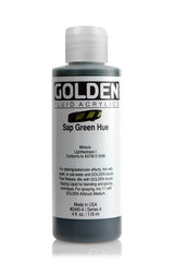 Golden Fluid Acrylic Paint Sap Green Hue 118ml