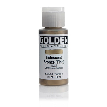 Golden Fluid Acrylic Paint Iridescent Bronze (Fine)