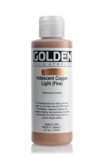 Golden Fluid Acrylic Paint Iridescent Copper Light (Fine) 118ml