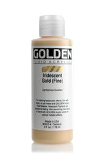 Golden Fluid Acrylic Paint Iridescent Gold (Fine) 118ml