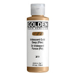 Golden Fluid Acrylic Paint Iridescent Gold Deep (Fine) 118ml