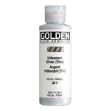 Golden Fluid Acrylic Paint Iridescent Silver (Fine) 118ml