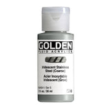 Golden Fluid Acrylic Paint Iridescent Stainless Steel (Coarse) 30ml