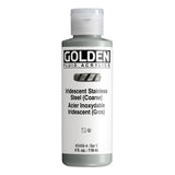Golden Fluid Acrylic Paint Iridescent Stainless Steel (Coarse) 118ml