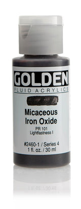 Golden Fluid Acrylic Paint Micaceous Iron Oxide 30ml