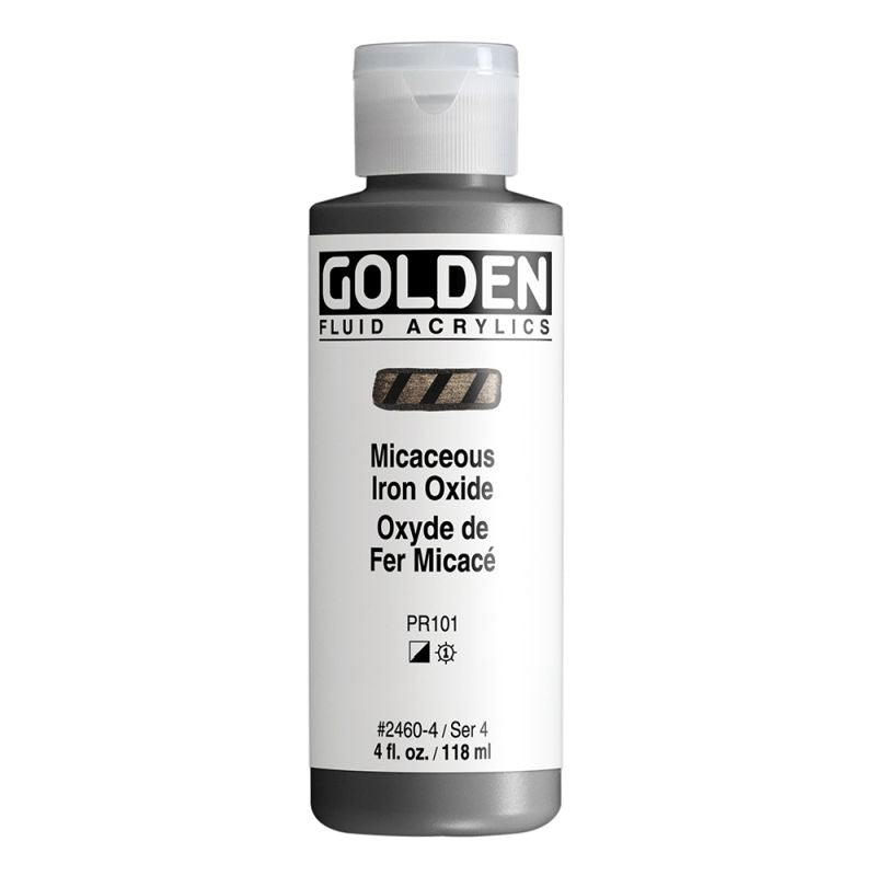 Golden Fluid Acrylic Paint Micaceous Iron Oxide 118ml