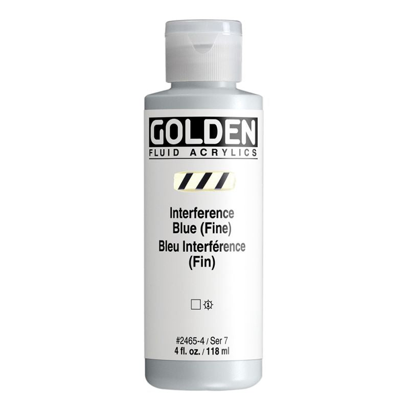 Golden Fluid Acrylic Paint Interference Blue (Fine) 118ml