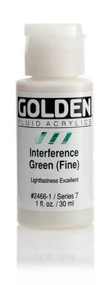 Golden Fluid Acrylic Paint Interference Green (Fine) 30ml