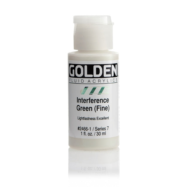 Golden Fluid Acrylic Paint Interference Green (Fine)
