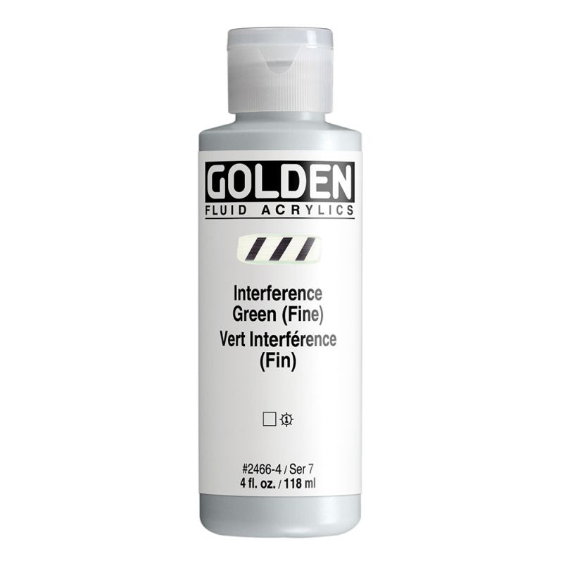 Golden Fluid Acrylic Paint Interference Green (Fine) 118ml
