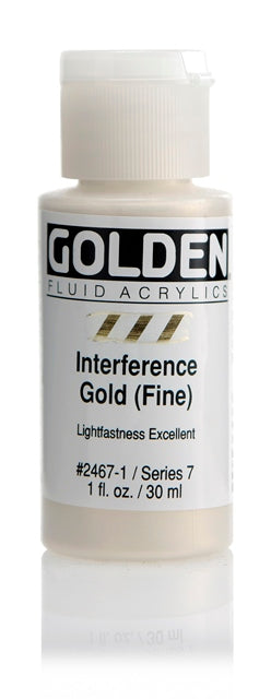 Golden Fluid Acrylic Paint Interference Gold (Fine) 30ml