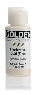 Golden Fluid Acrylic Paint Interference Gold (Fine) 30ml