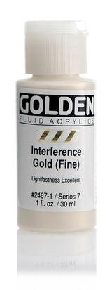 Golden Fluid Acrylic Paint Interference Gold (Fine) 30ml