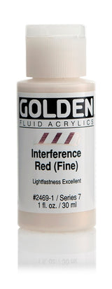 Golden Fluid Acrylic Paint Interference Red (Fine) 30ml