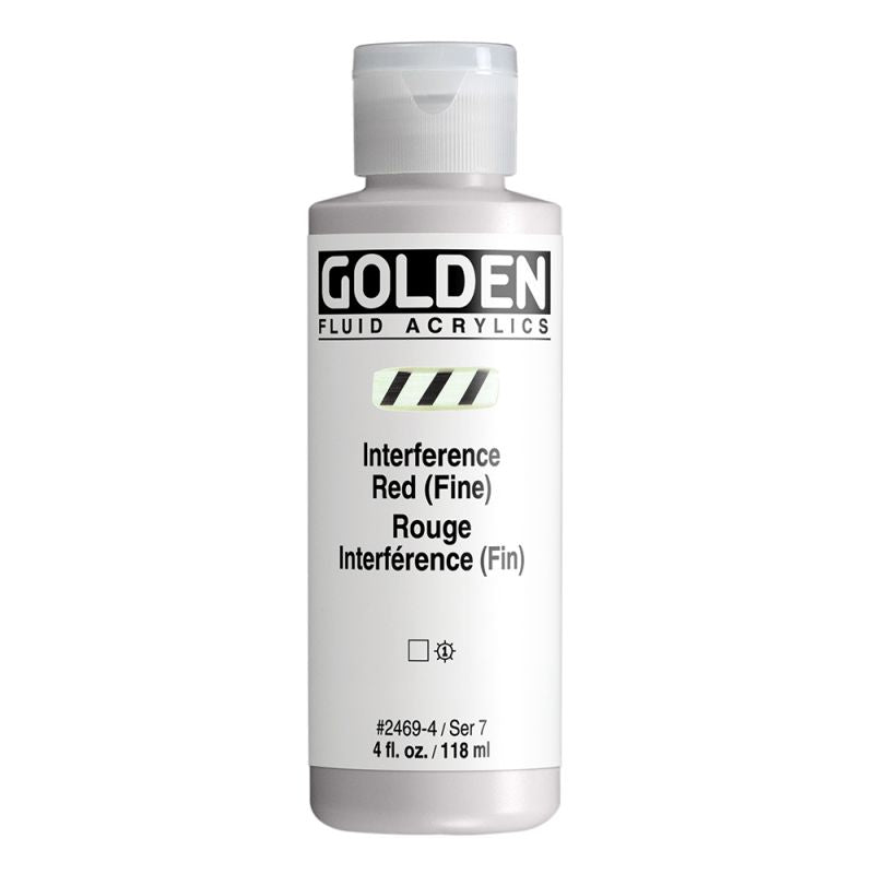 Golden Fluid Acrylic Paint Interference Red (Fine) 118ml
