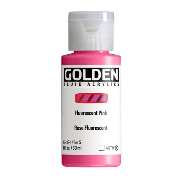 Golden Fluid Acrylic Paint Fluorescent Pink