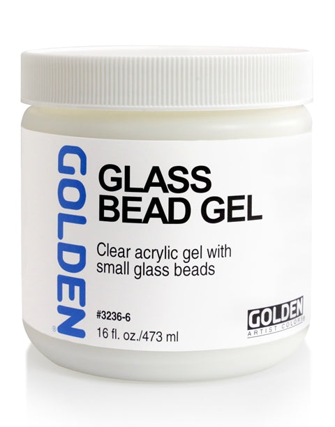 Golden Acrylic Medium Glass Bead Gel 473ml