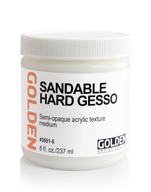 Golden Acrylic Medium Sandable Hard Gesso 237ml
