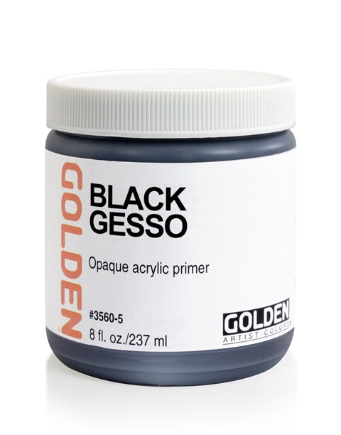 Golden Acrylic Medium Black Gesso 237ml