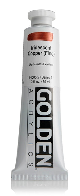 Golden Heavy Body Acrylic Paint Iridescent Copper (Fine) 59ml