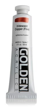 Golden Heavy Body Acrylic Paint Iridescent Copper (Fine) 59ml