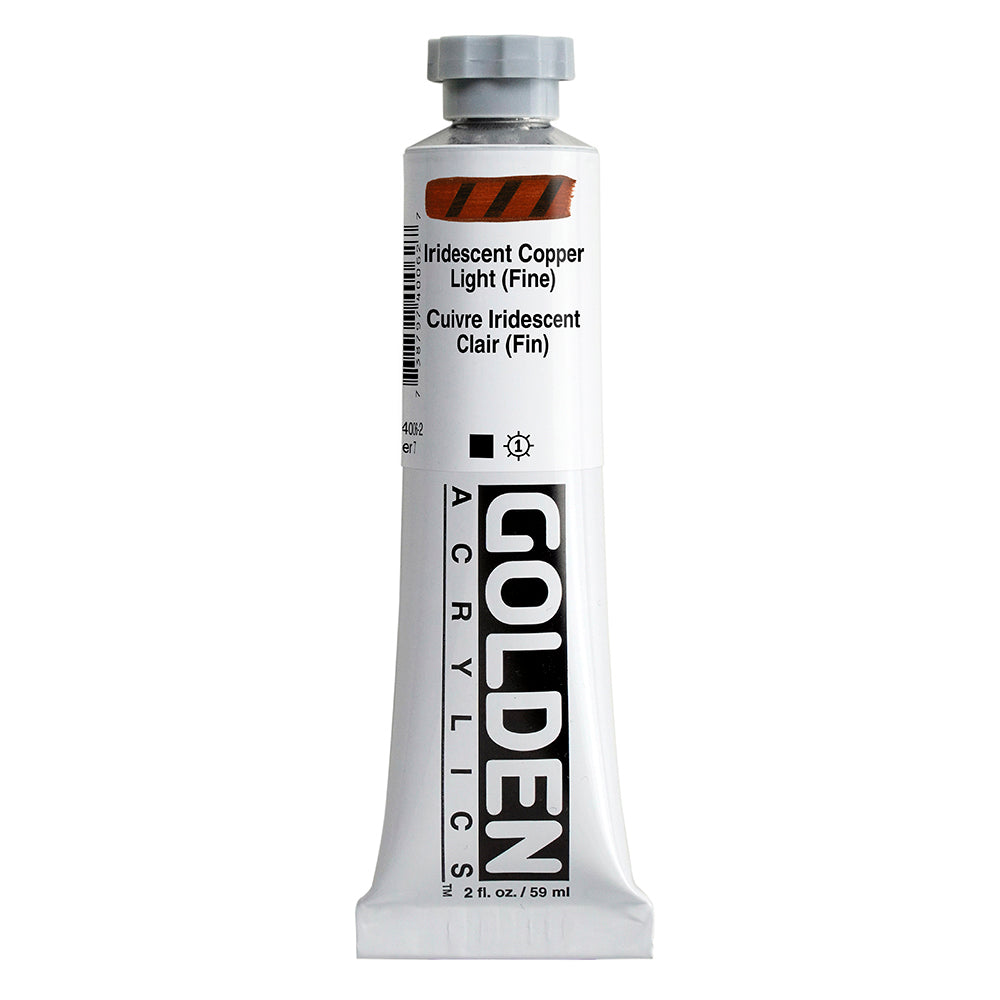 Golden Heavy Body Acrylic Paint Iridescent Copper Light (Fine)