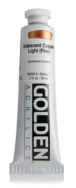 Golden Heavy Body Acrylic Paint Iridescent Copper Light (Fine) 59ml