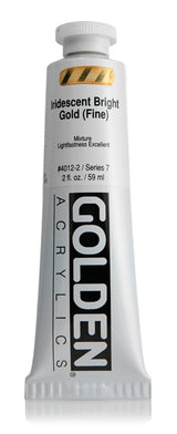 Golden Heavy Body Acrylic Paint Iridescent Bright Gold (Fine) 59ml