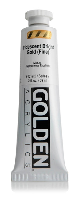 Golden Heavy Body Acrylic Paint Iridescent Bright Gold (Fine) 59ml