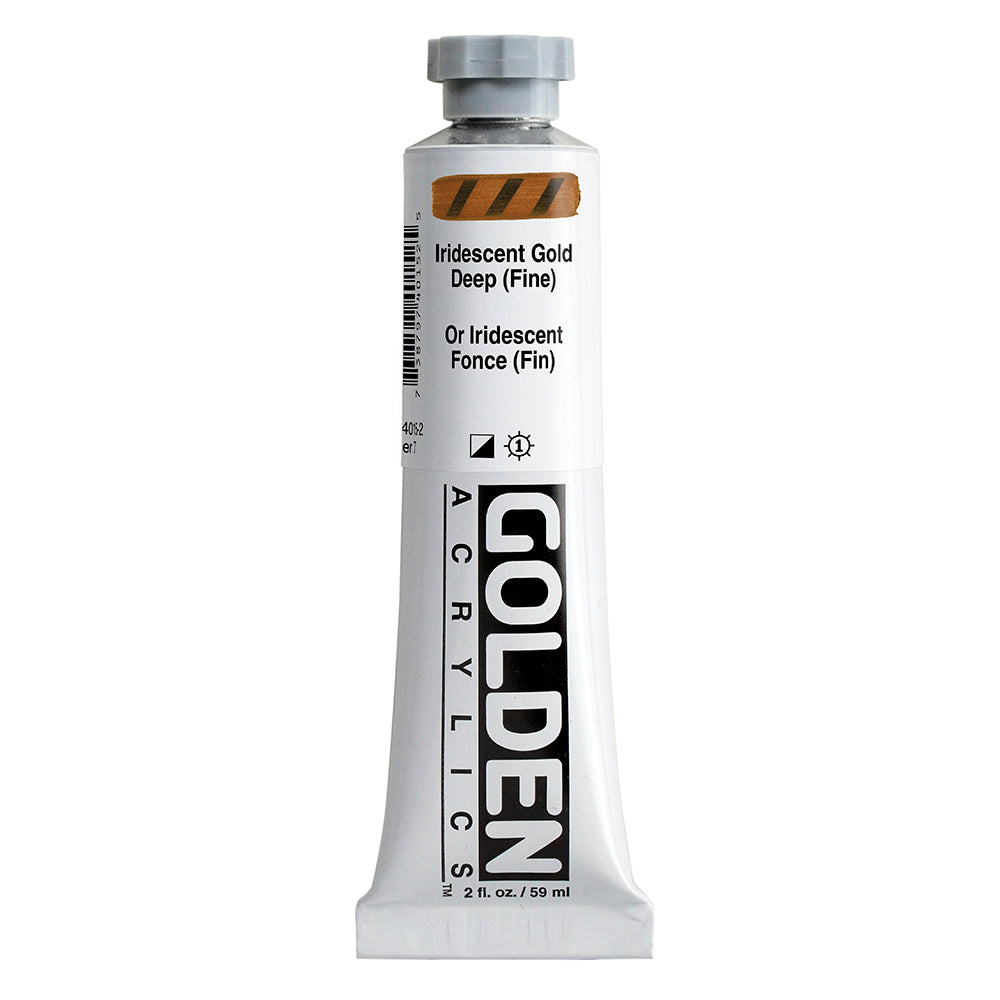 Golden Heavy Body Acrylic Paint Iridescent Gold Deep (Fine)