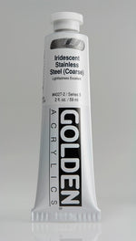 Golden Heavy Body Acrylic Paint Iridescent Stainless Steel (Coarse) 59ml