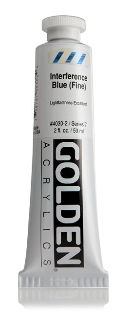 Golden Heavy Body Acrylic Paint Interference Blue (Fine) 59ml