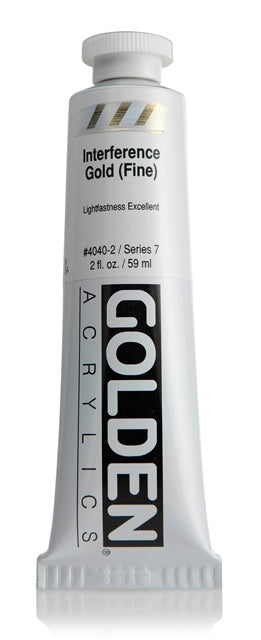 Golden Heavy Body Acrylic Paint Interference Gold (Fine) 59ml