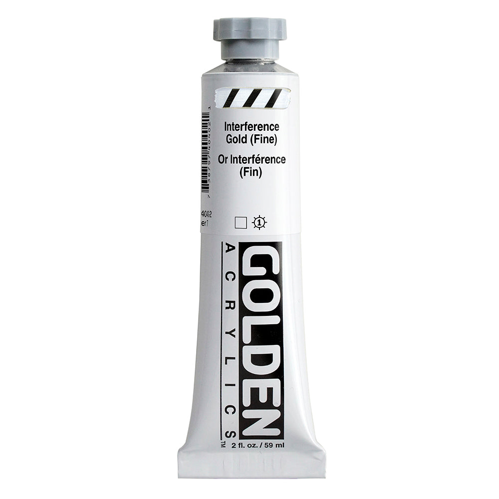 Golden Heavy Body Acrylic Paint Interference Gold (Fine)