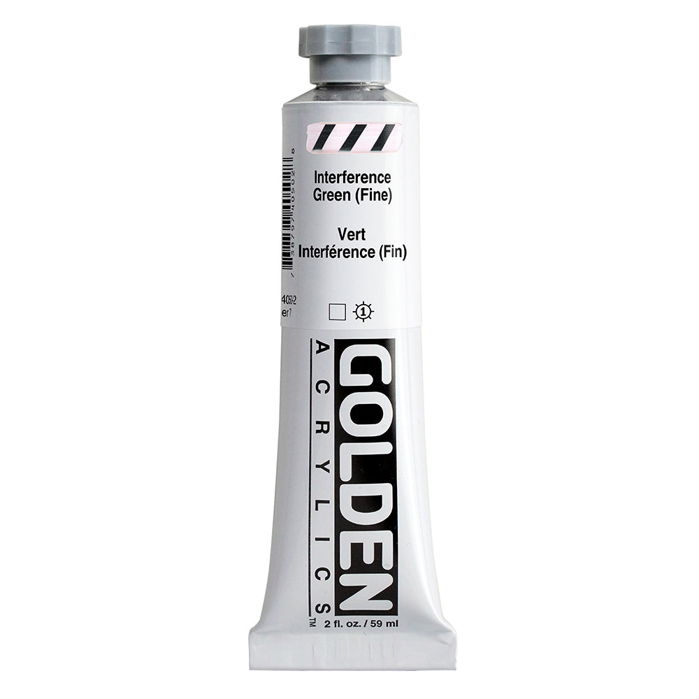 Golden Heavy Body Acrylic Paint Interference Green (Fine)