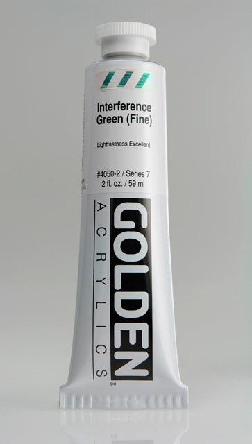 Golden Heavy Body Acrylic Paint Interference Green (Fine) 59ml