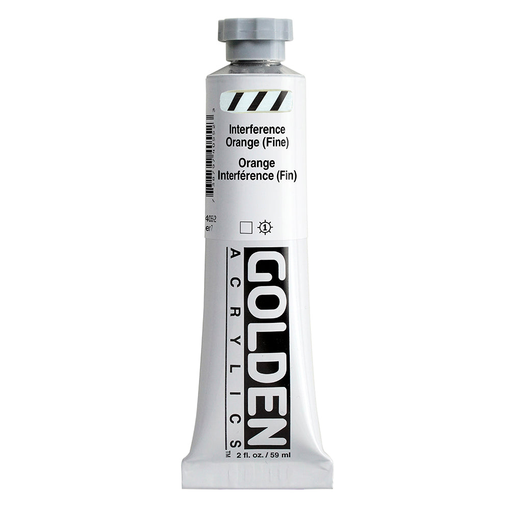 Golden Heavy Body Acrylic Paint Interference Orange (Fine)