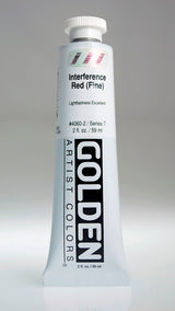 Golden Heavy Body Acrylic Paint Interference Red (Fine) 59ml