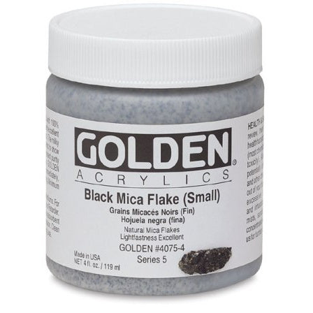Golden Heavy Body Acrylic Paint Black Mica Flake Small