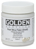 Golden Heavy Body Acrylic Paint Pearl Mica Flake Small 118ml