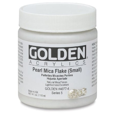 Golden Heavy Body Acrylic Paint Pearl Mica Flake Small