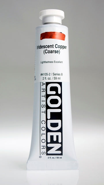 Golden Heavy Body Acrylic Paint Iridescent Copper (Coarse) 59ml